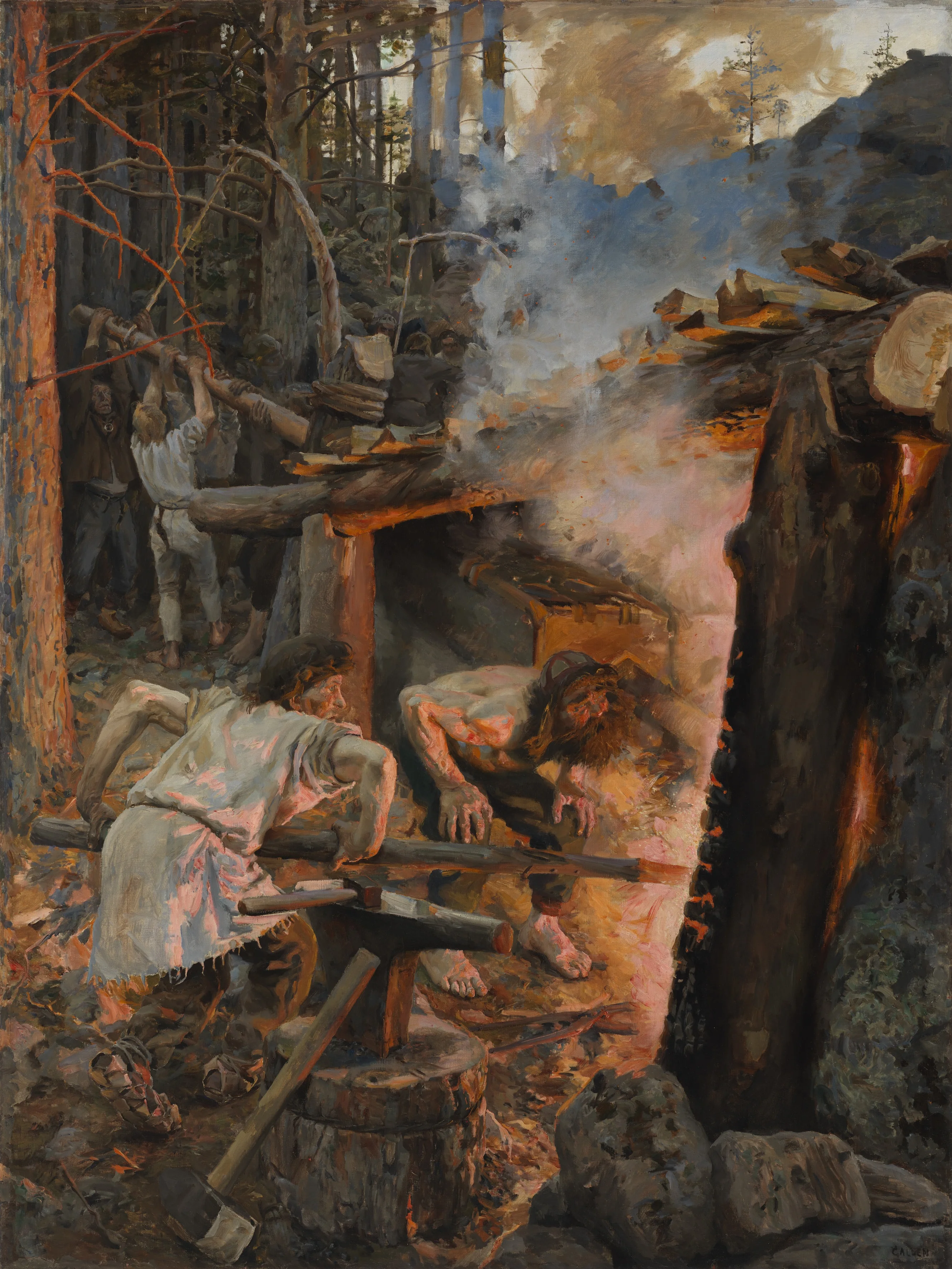 The Forging of the Sampo, by Akseli Gallen-Kallela, oil, 1897