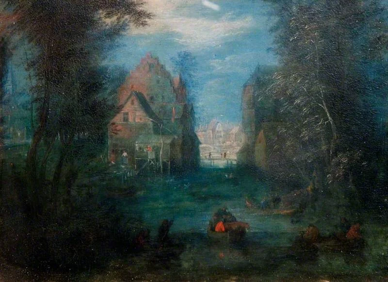 Landscape with Boats on the Water