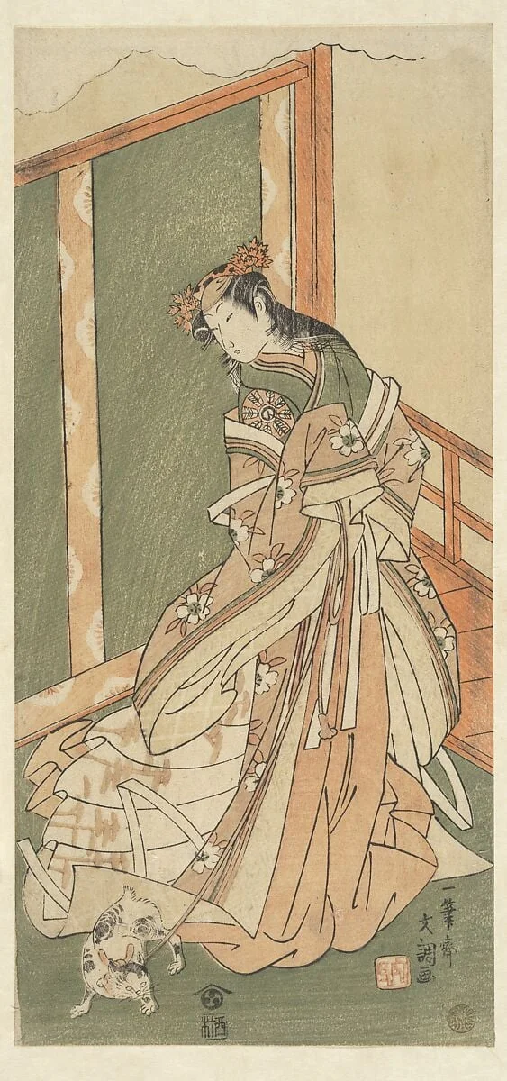Untitled, by Ippitsusai Bunchō, ink, 1771