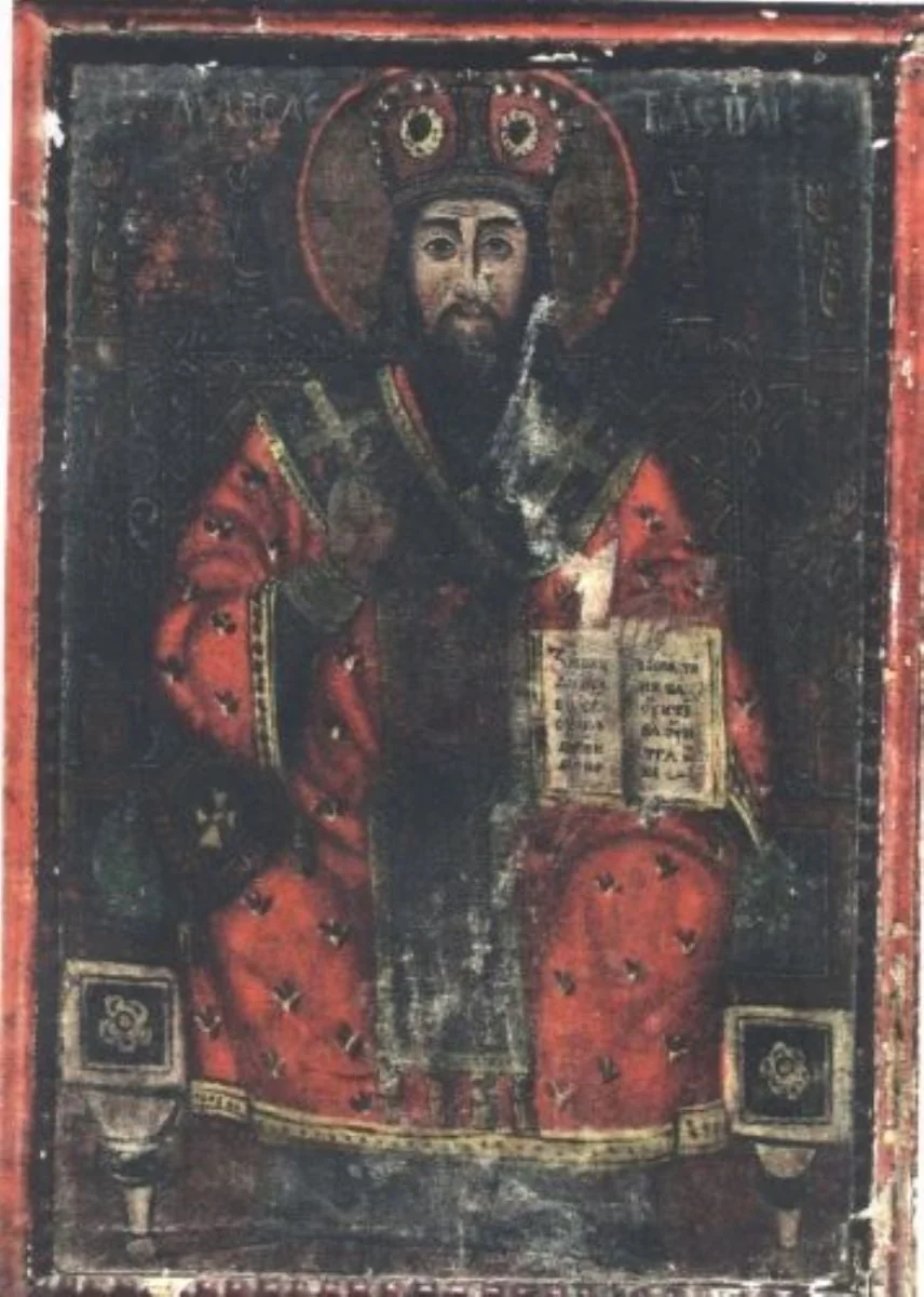 Sfântul Ierarh Vasile, by Unknown, 1835