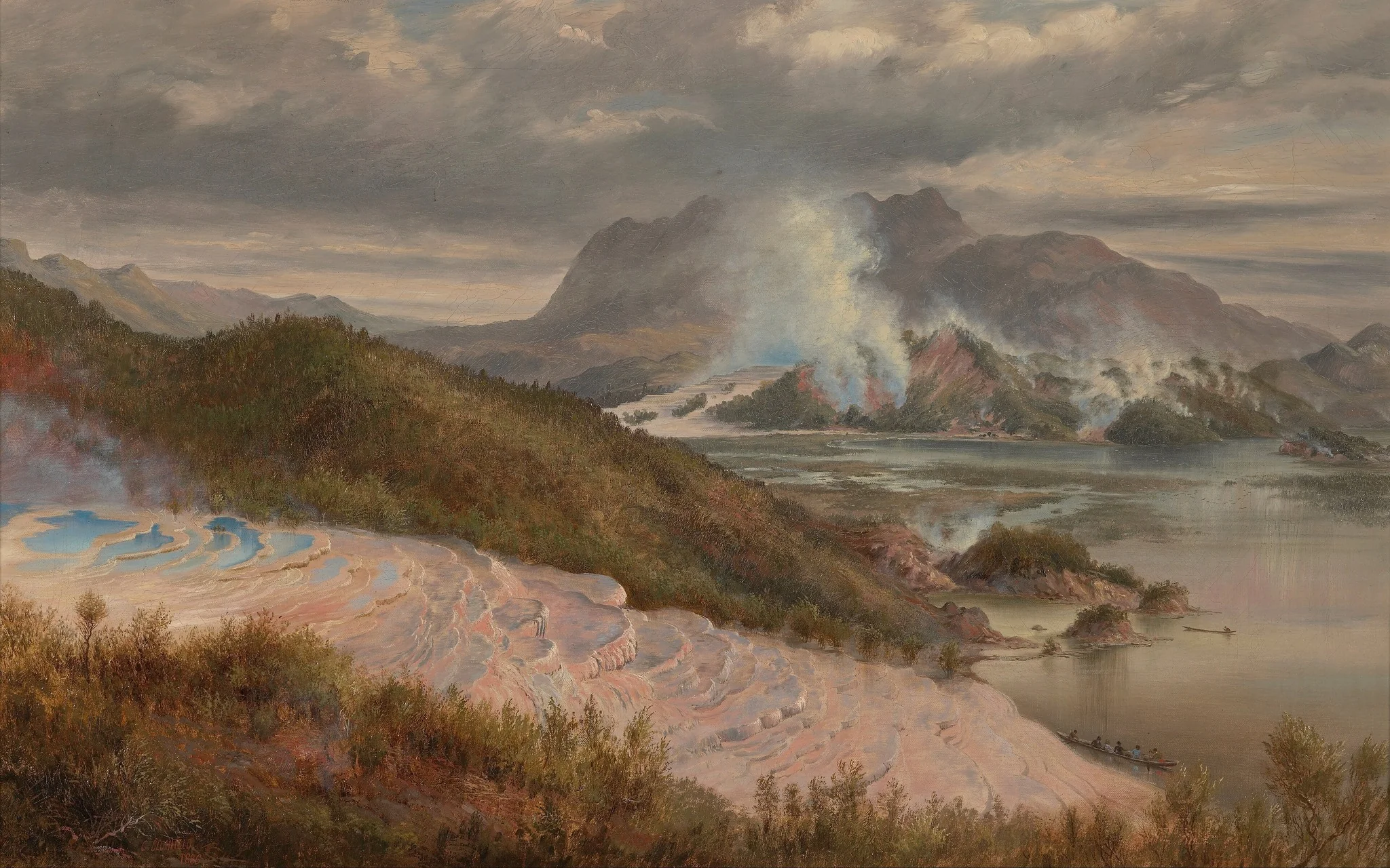 Pink Terraces, by Charles Blomfield, oil, 1894