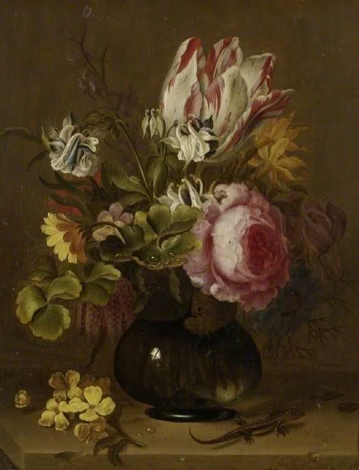 A vase of flowers, by Anthony Claesz II, oil, 1638