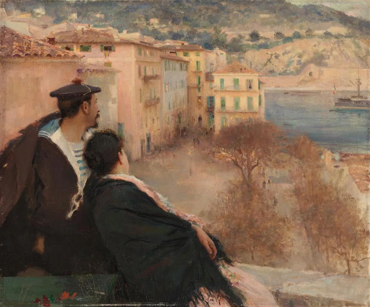 Villefranchen satama, Nizza, by Jules-Alexis Muenier, unspecified
