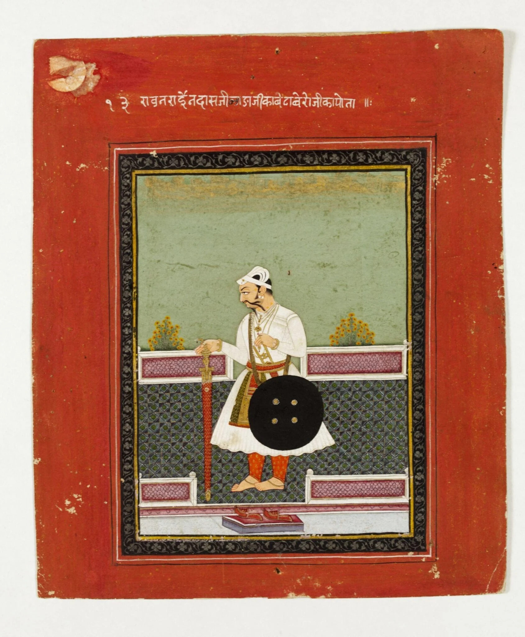 Rao Narain Das, by Unknown, paint, 1830