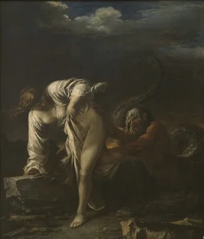 Glaucus and Scylla, by Salvator Rosa, unspecified, 1700