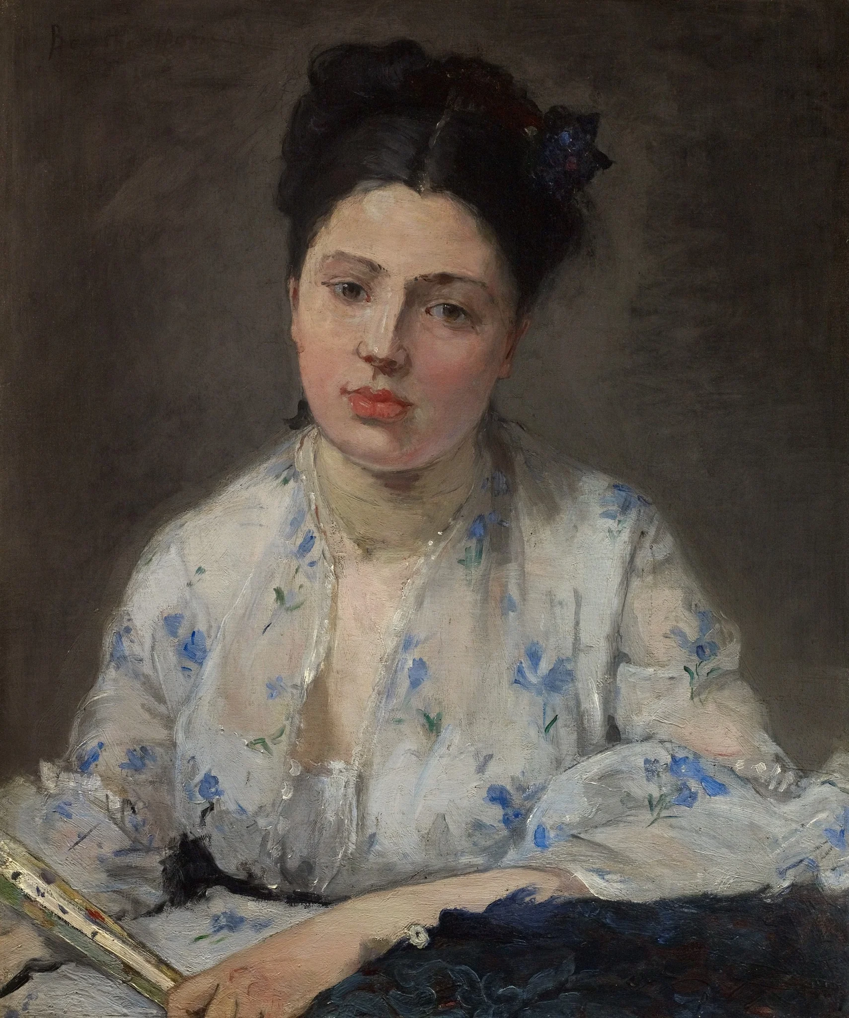 Young Woman, by Berthe Morisot, oil, 1871