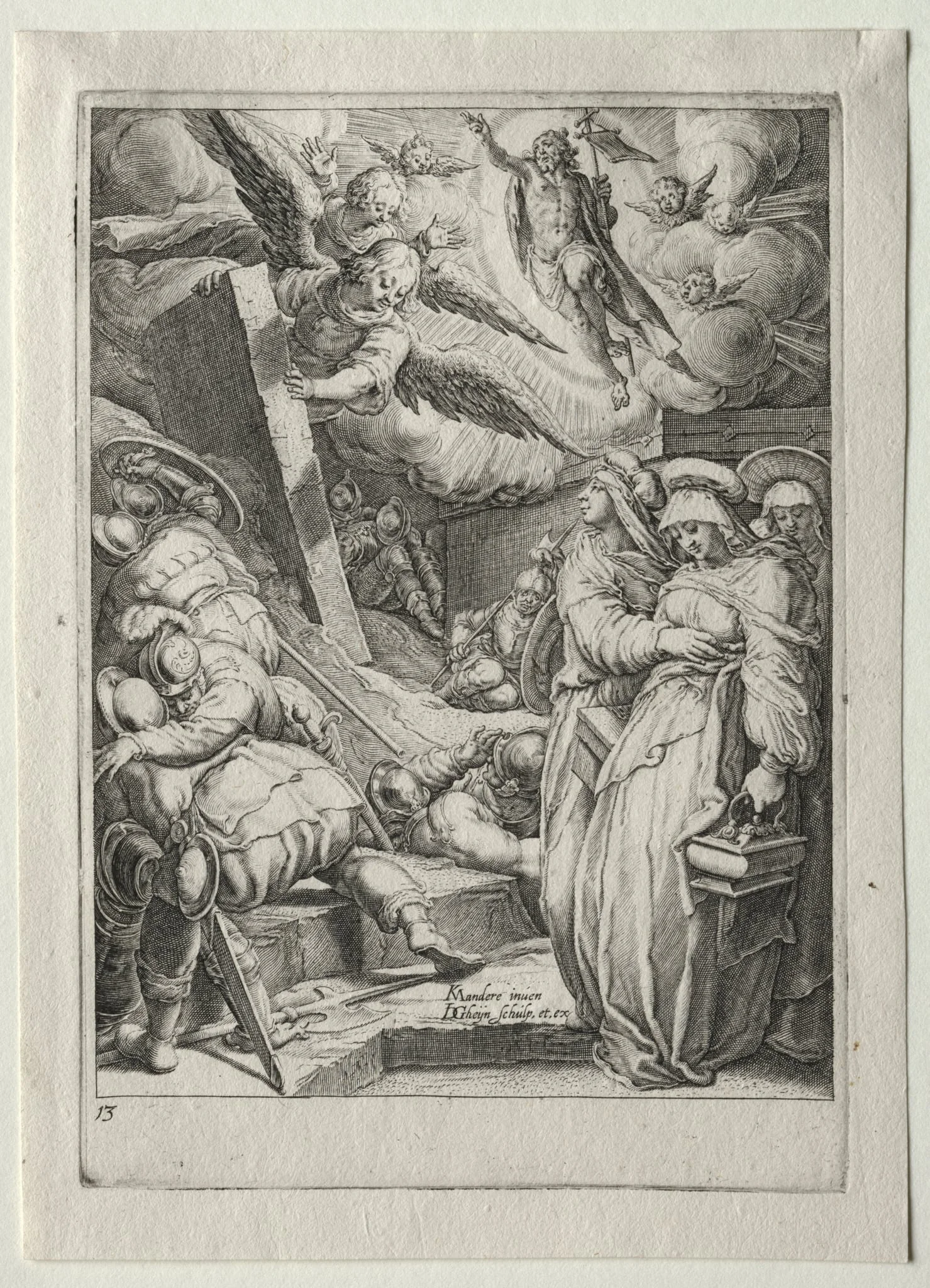 Passion Set:  The Resurrection, by Jacob de Gheyn II, 1597