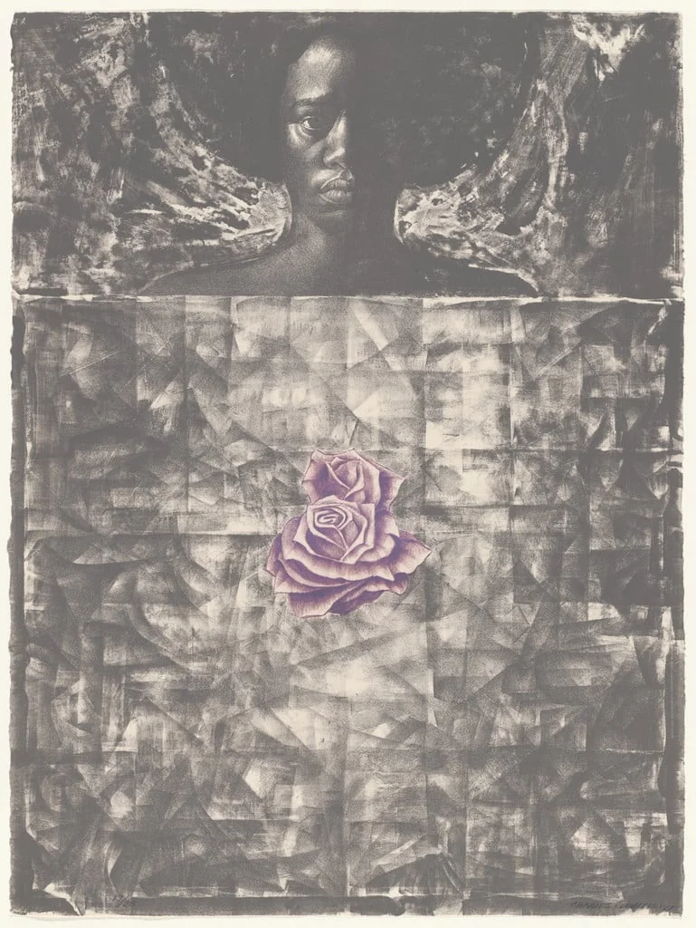 Untitled, by Charles White, ink, 1971