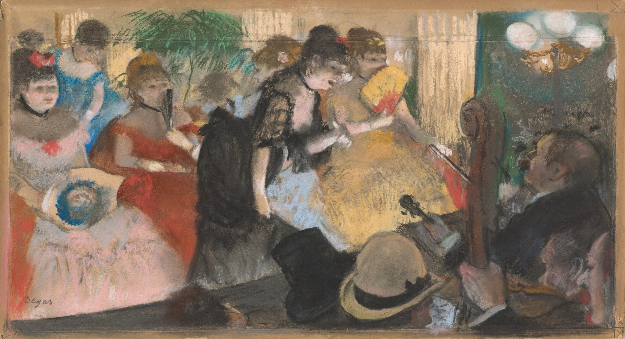 Café-Concert, by Edgar Degas, pastel, 1876