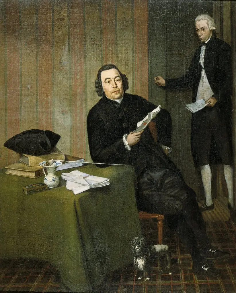 Portrait of the Haarlem Notary Wernerus Köhne with his Clerk Jan Bosch