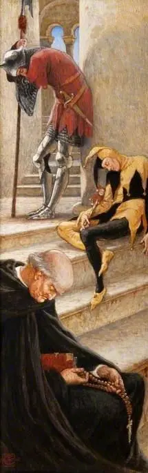 The Briar Rose (triptych, left wing)