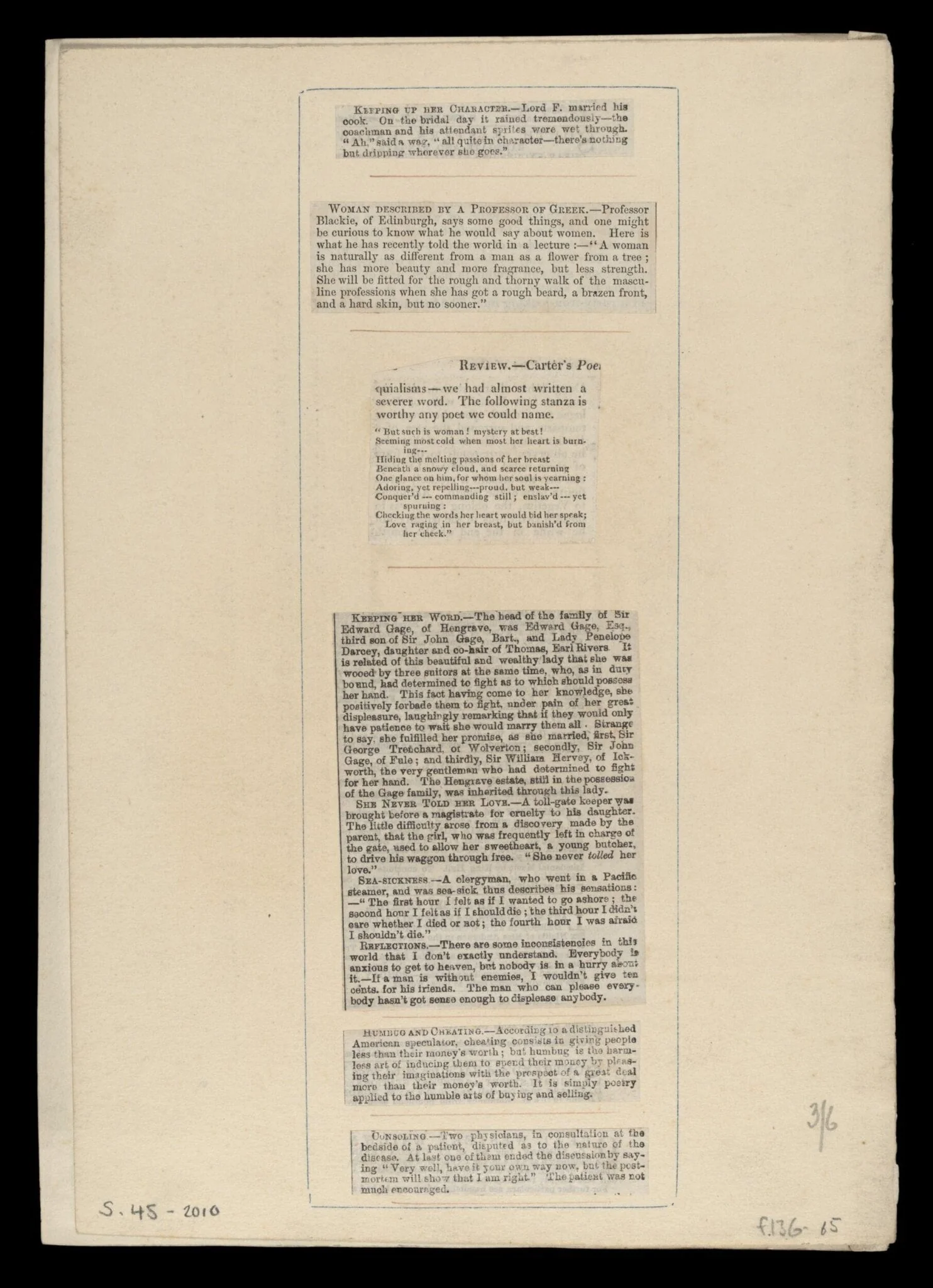Harry Beard Print Collection, by J. Maskerrier, 1850