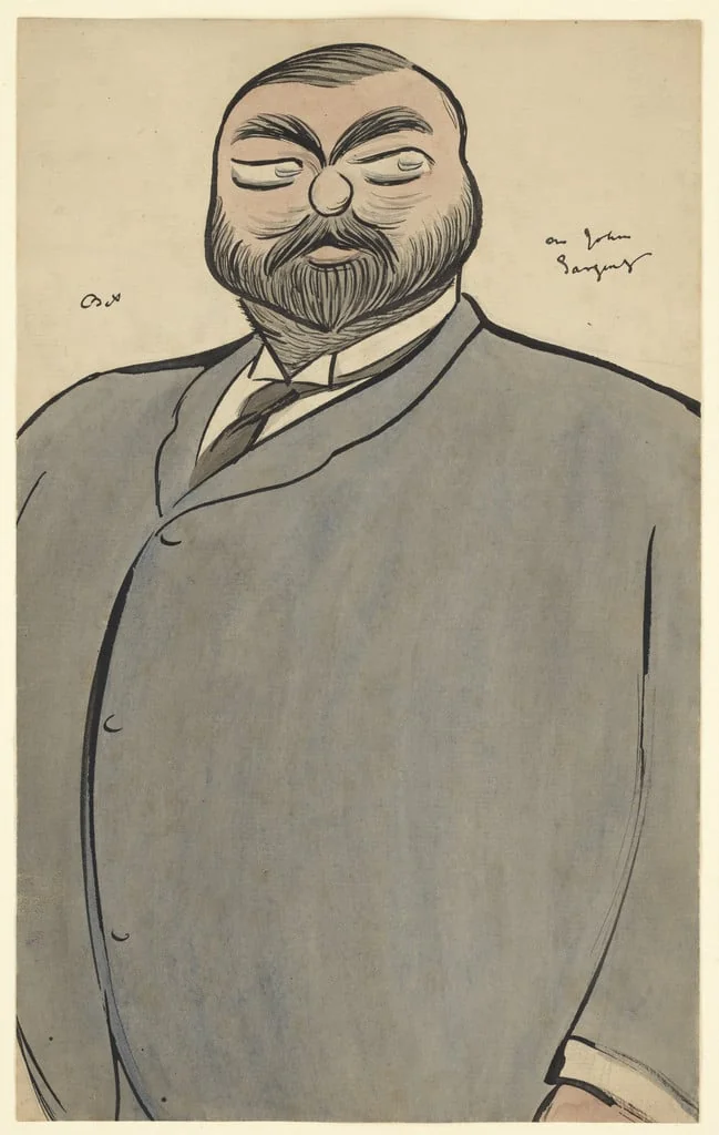 Untitled, by Max Beerbohm, watercolor, 1909