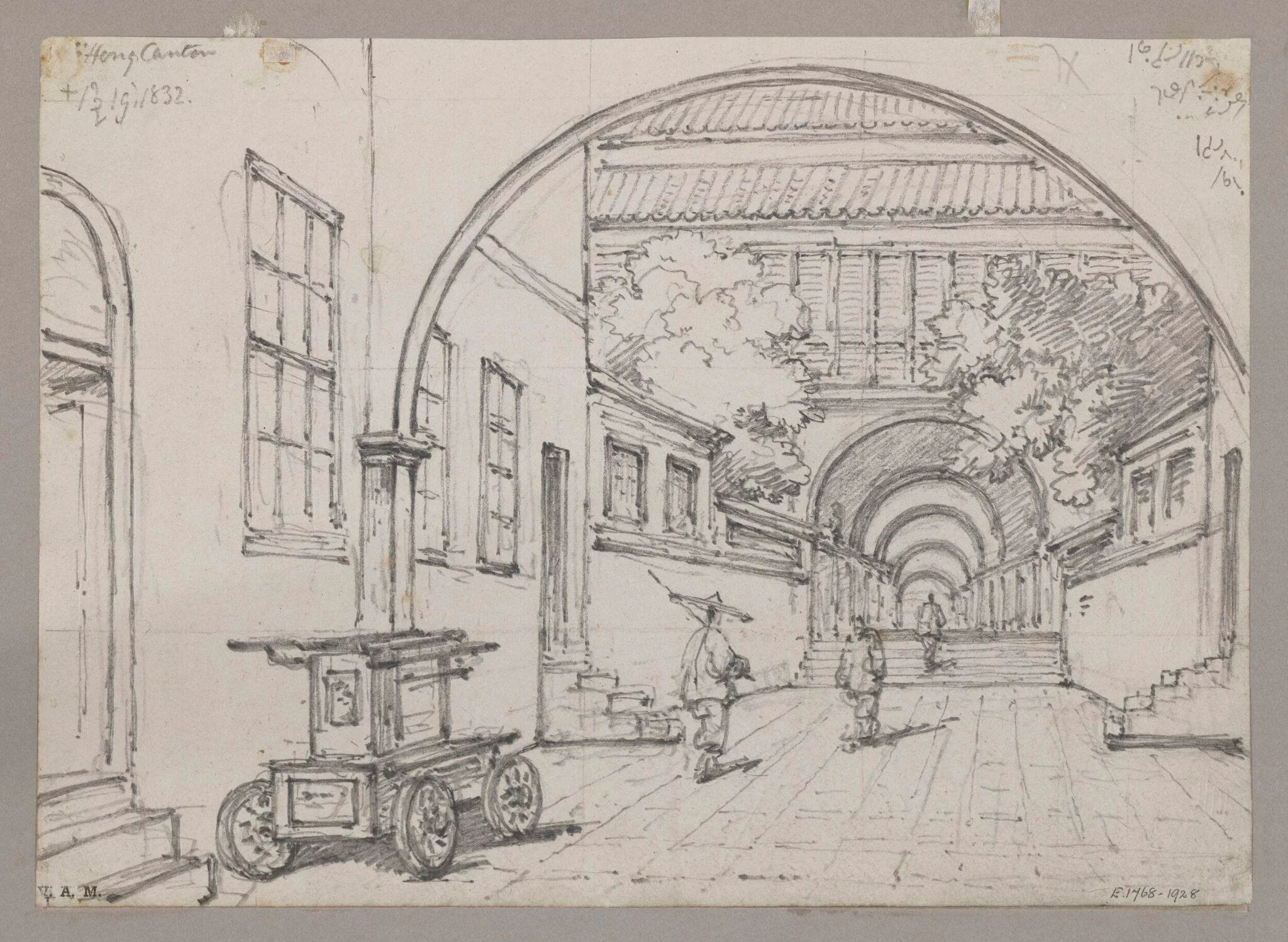 The East India Company's Hong, Canton, by George Chinnery, 14