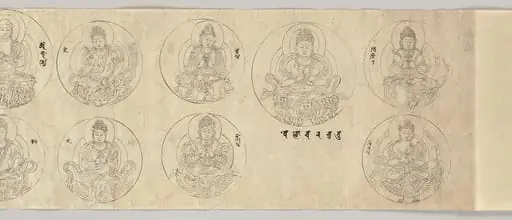 金剛界曼荼羅諸尊図像|Scroll of Deities of the Diamond World Mandala