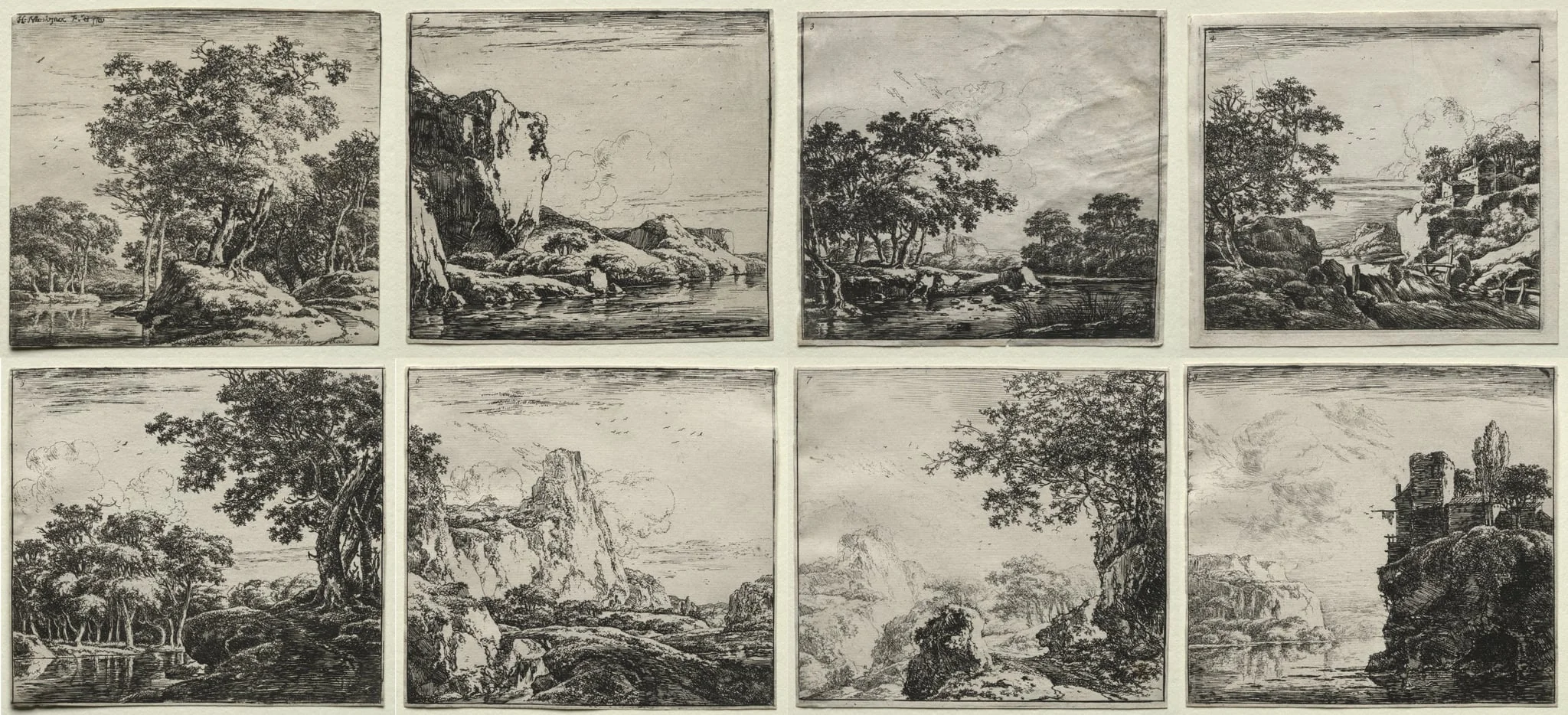 Etchings by Herman Naiwincx, by Herman Naiwinx, 1646