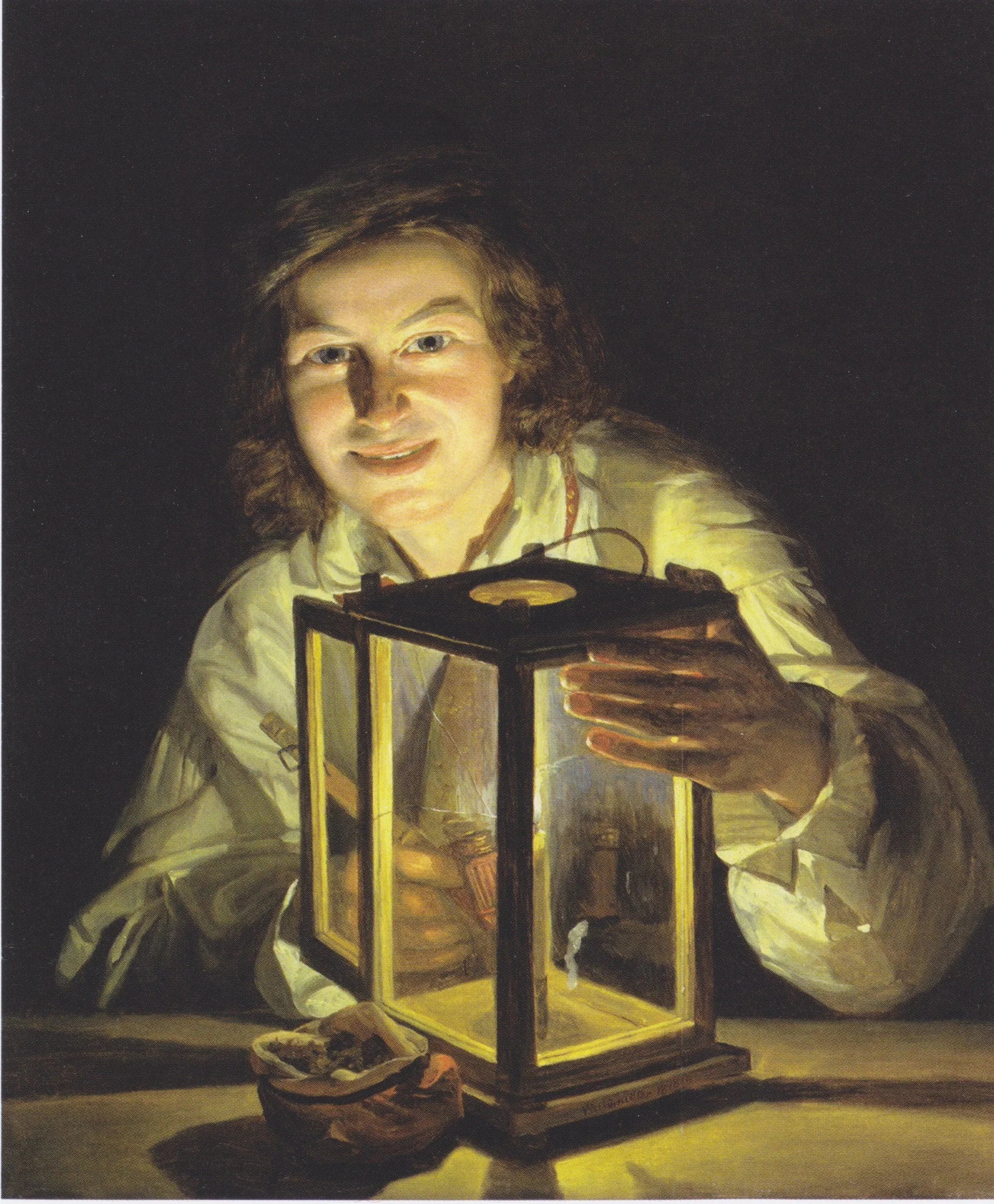 The young boy with the stable-lantern, by Ferdinand Georg Waldmüller, unspecified, 1824