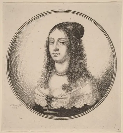 Lady with Ribbons on Curls