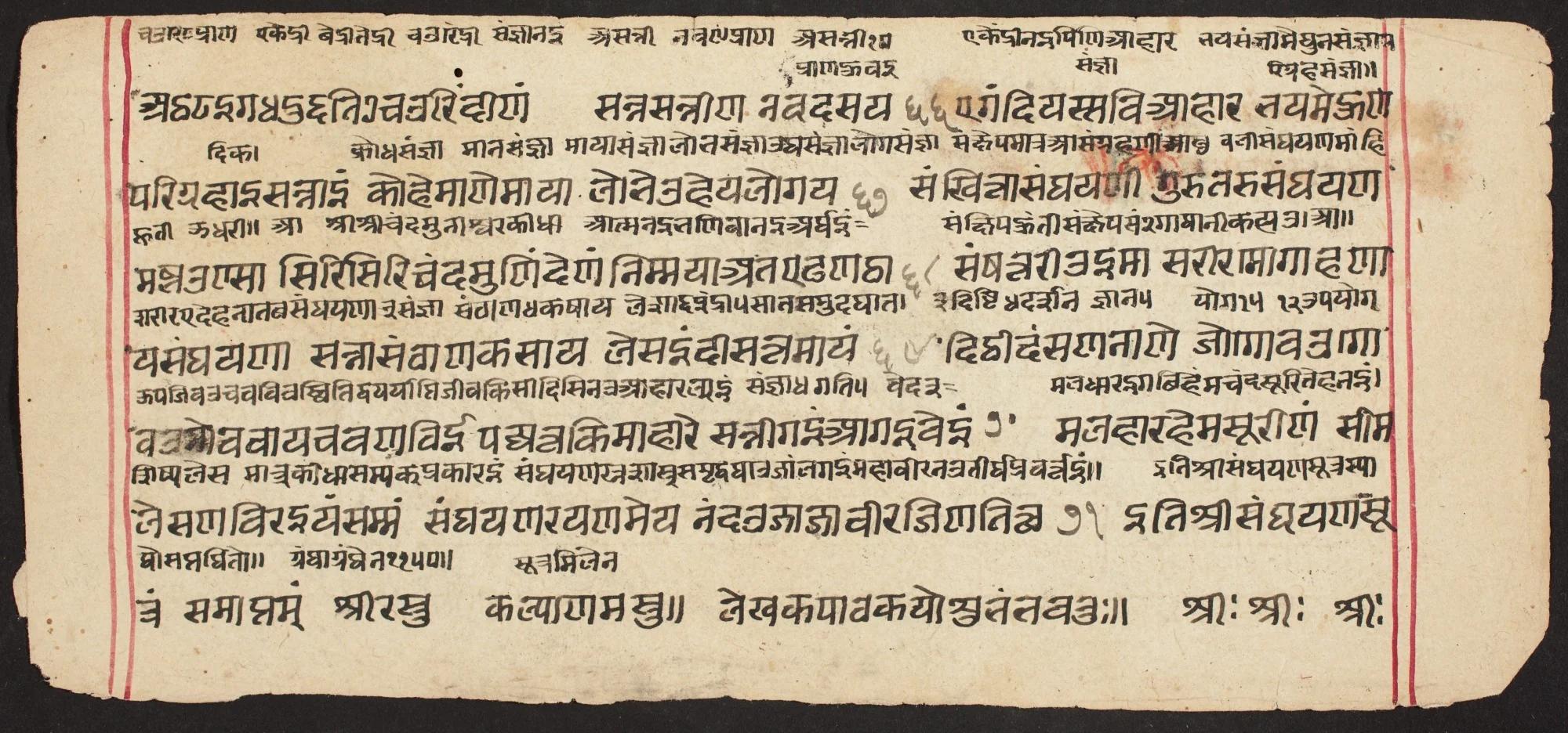 Tantric Manuscript "Sangrahani Sutra", by Unknown, unspecified