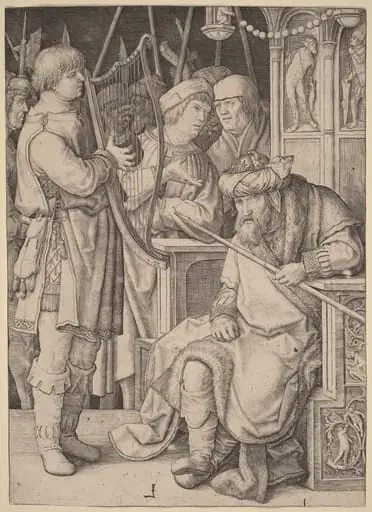 David Playing the Harp before Saul