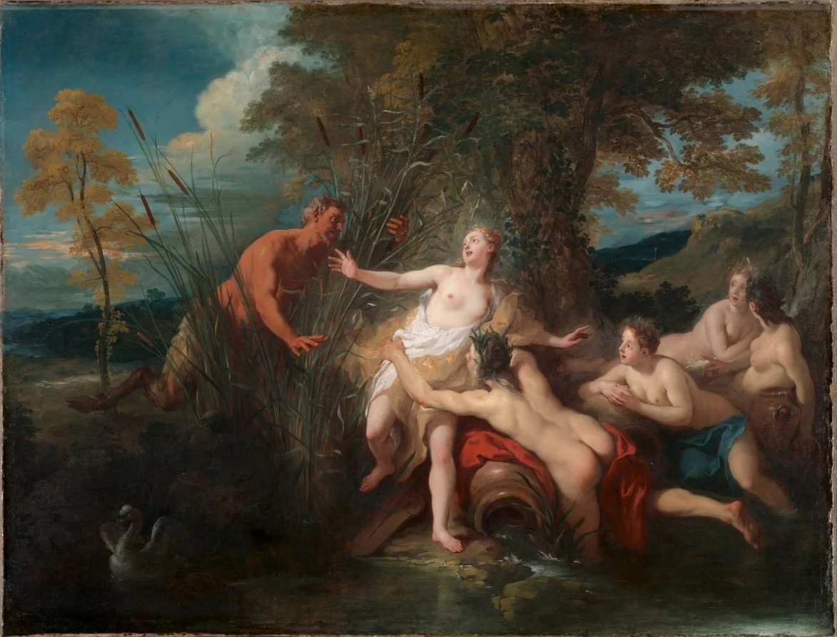 Pan and Syrinx, by Jean-François de Troy, unspecified, 1720