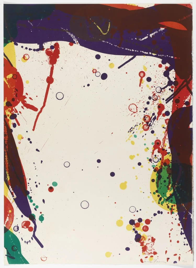 Untitled, by Sam Francis, ink, 1968