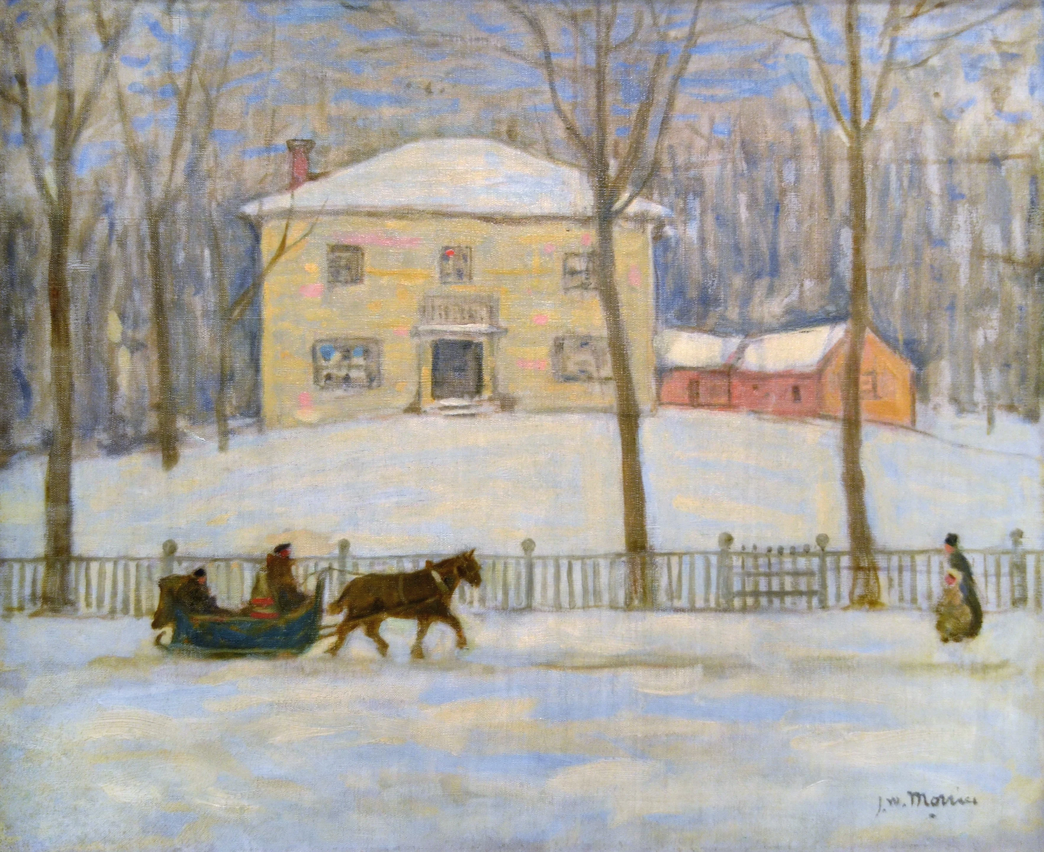 La Vieille Maison Holton à Montréal, by James Wilson Morrice, oil, 1908