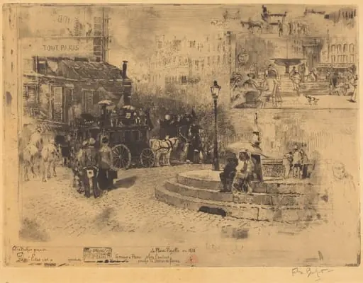 La Place Pigalle en 1878 (Place Pigalle in 1878)
