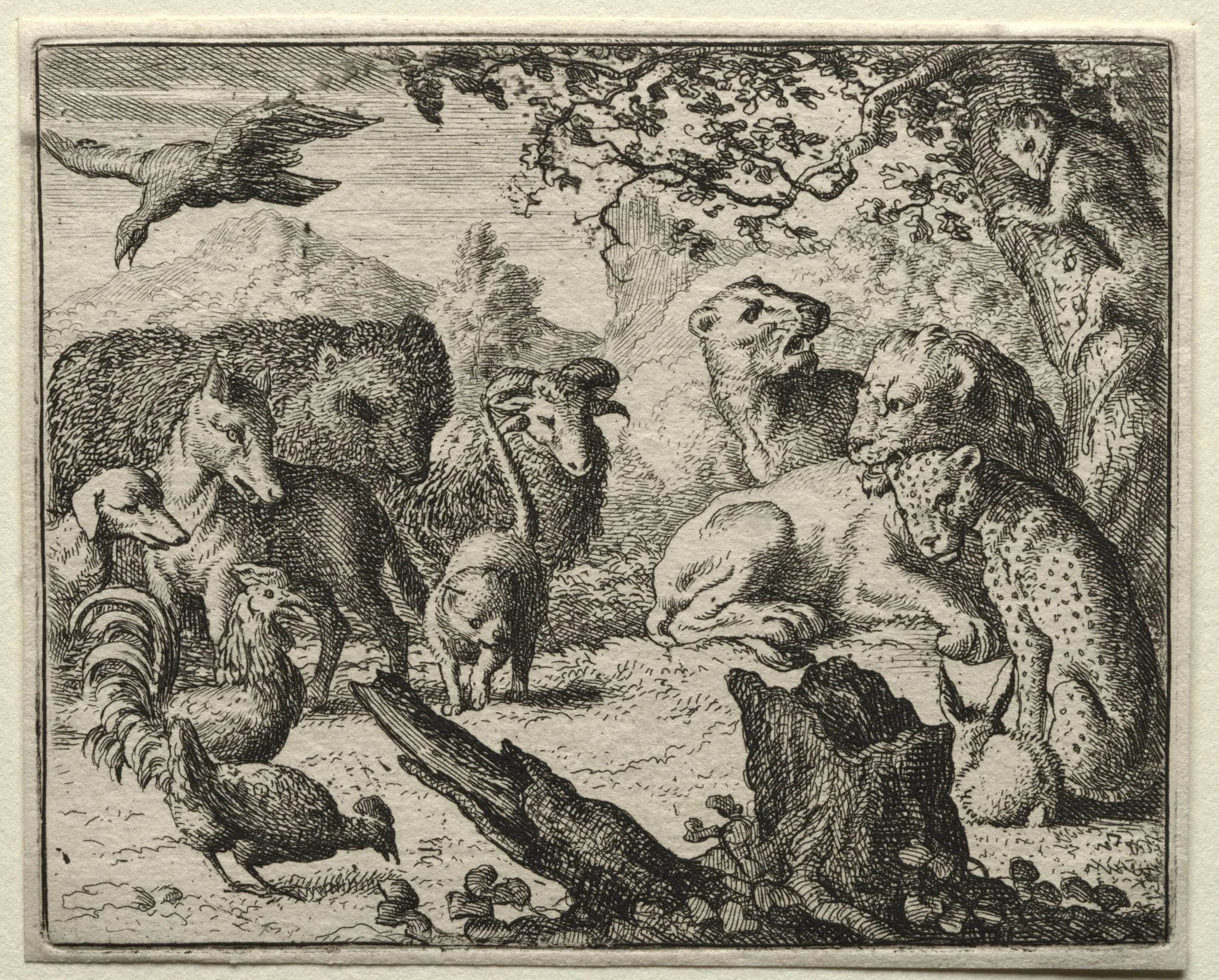 Reynard the Fox:  The Lion's Court, by Allart van Everdingen, 1662