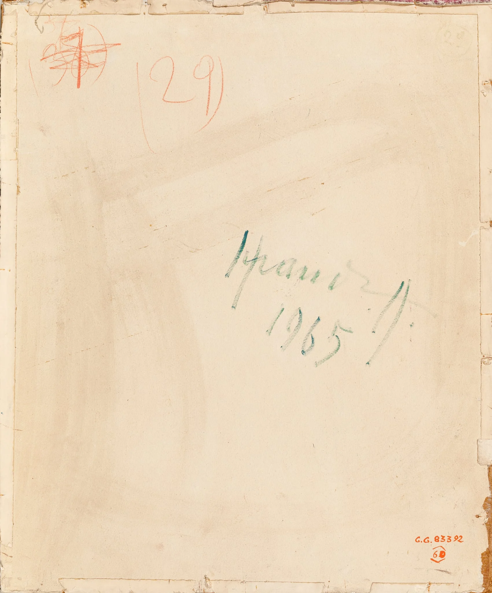Bujori roșii pe fond violet, by Hrandt Avakian, unspecified, 1850