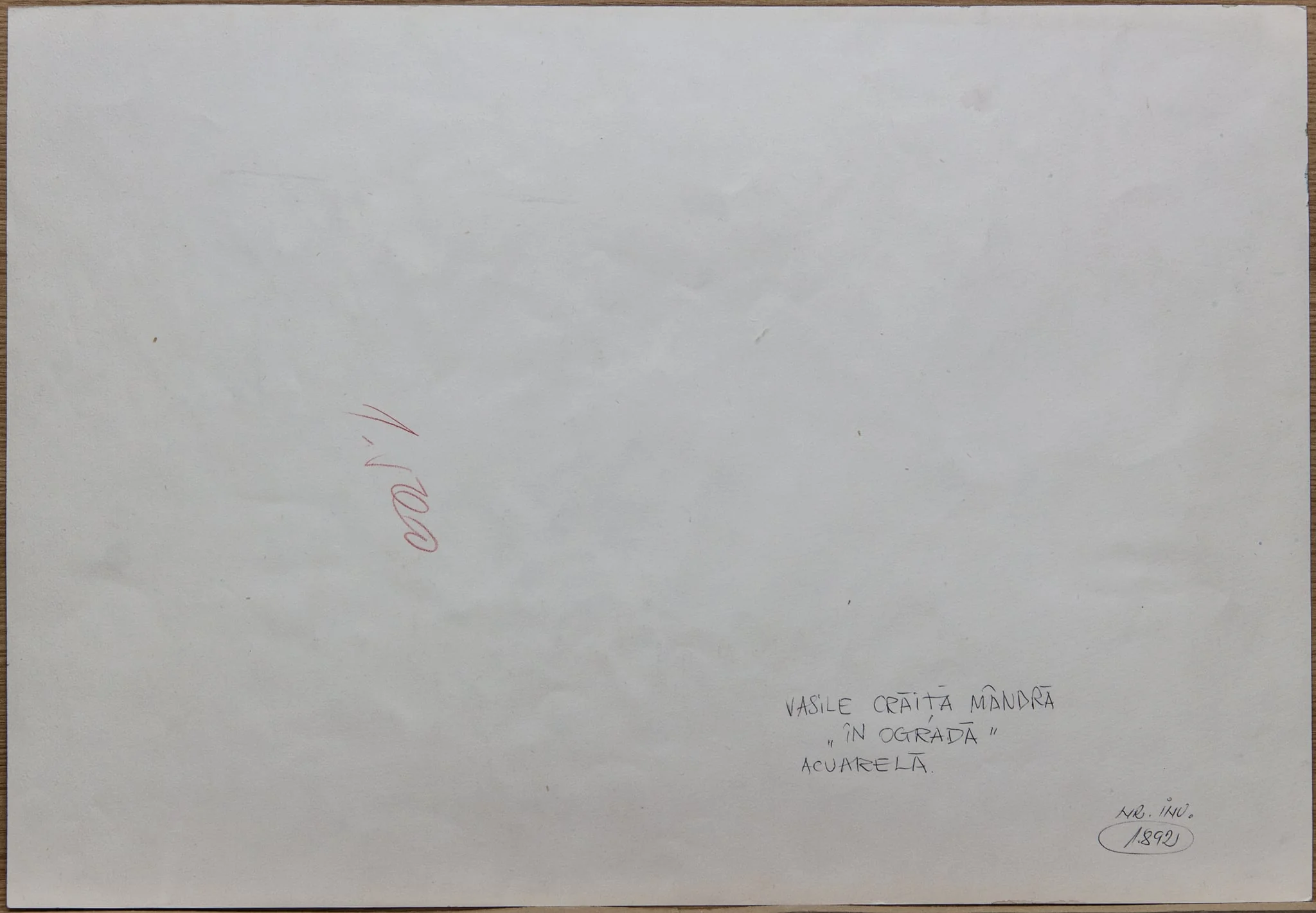 În ogradă, by Vasile Crăiță Mândră, unspecified, 1950