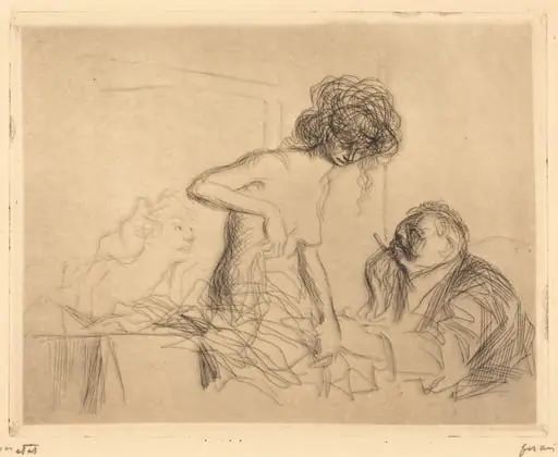 En cabinet particulier (1ère planche) (In a Private Room) (first plate)