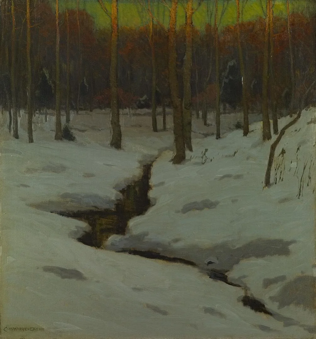 Winter Woods, by Charles Warren Eaton, oil, 1900