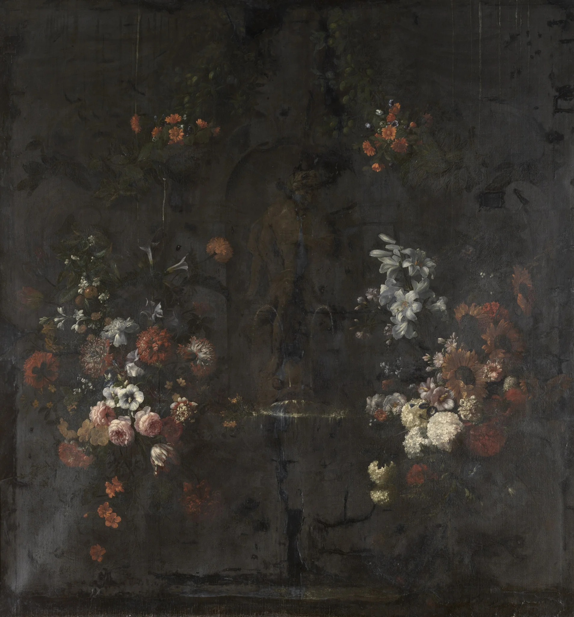 Statue of Apollo with Flowers