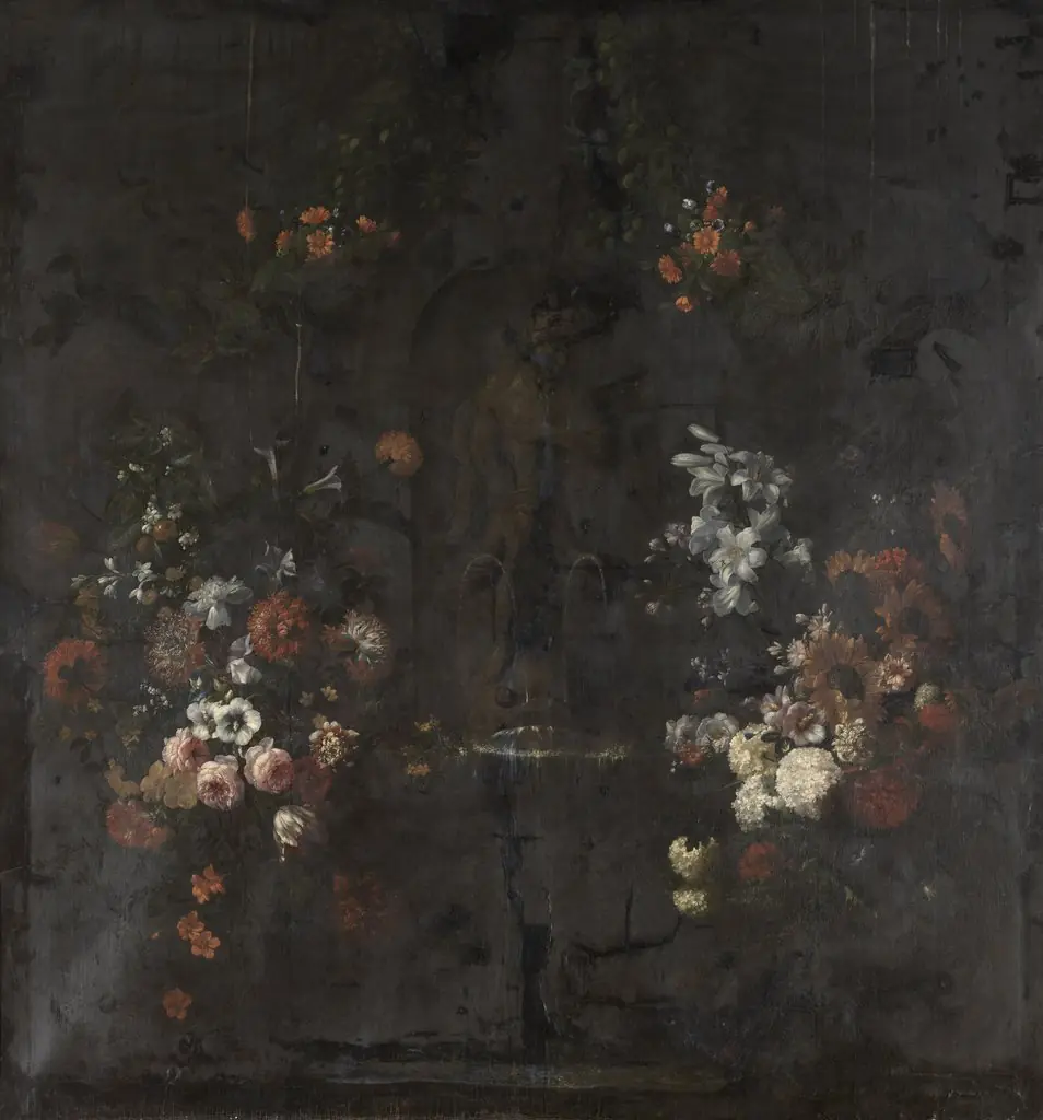 Statue of Apollo with Flowers