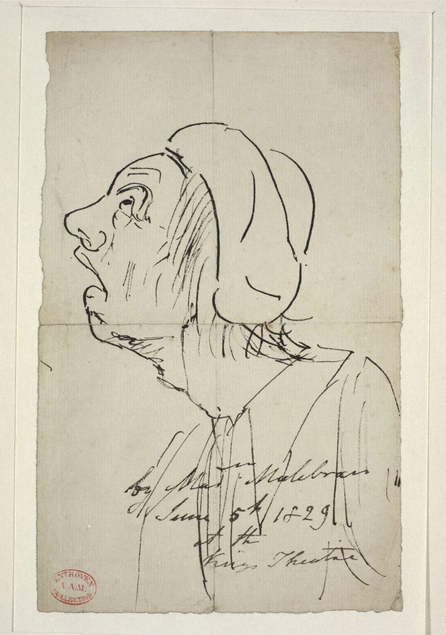 Drawing by Madame Malibran