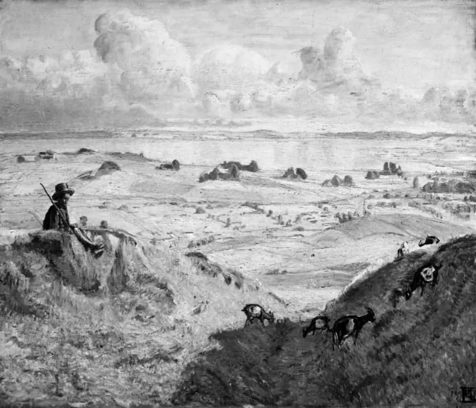 A Landscape in the North of Sealand, by Unknown, unspecified, 1910