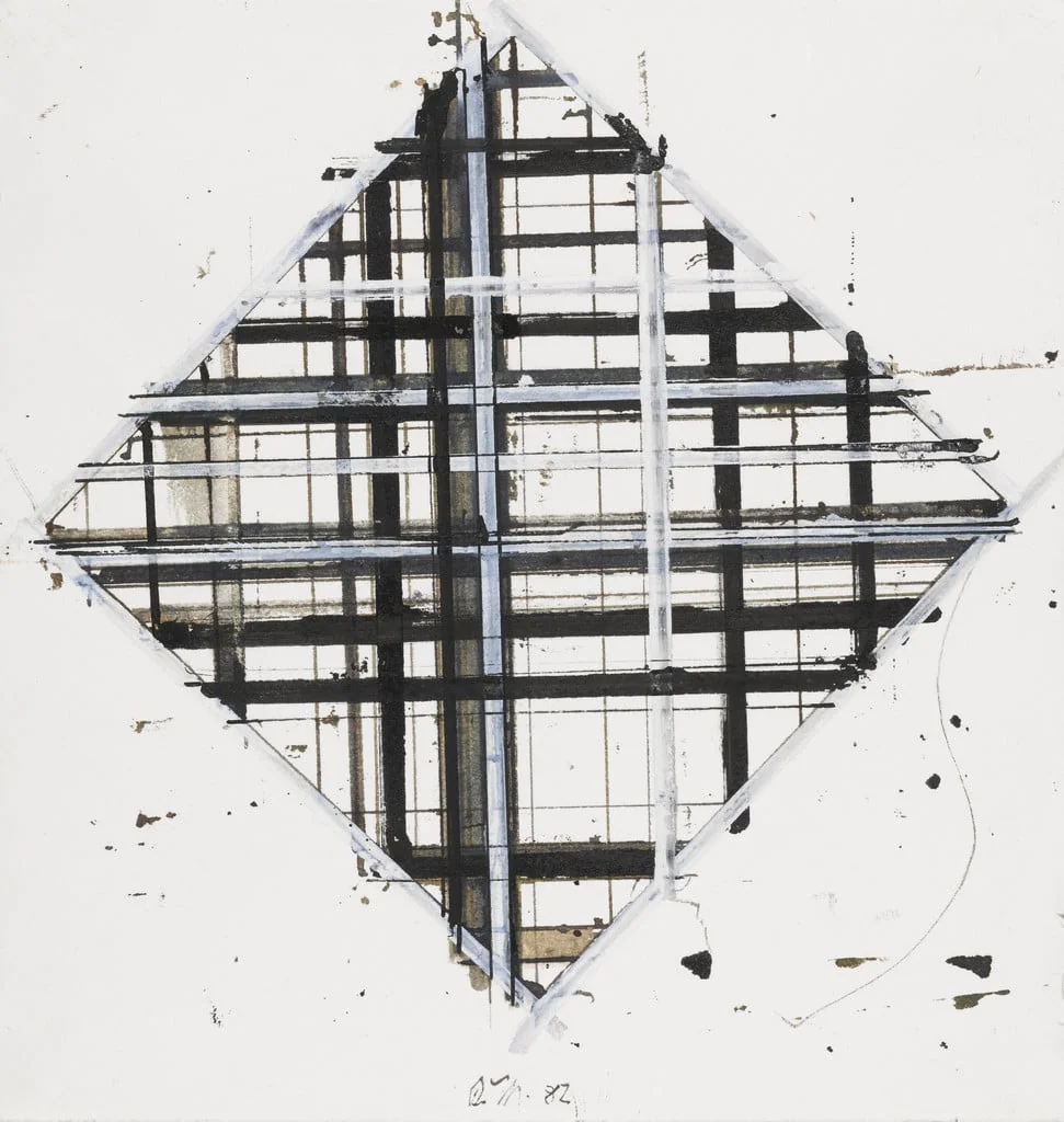 Untitled, by Brice Marden, gouache, 1982