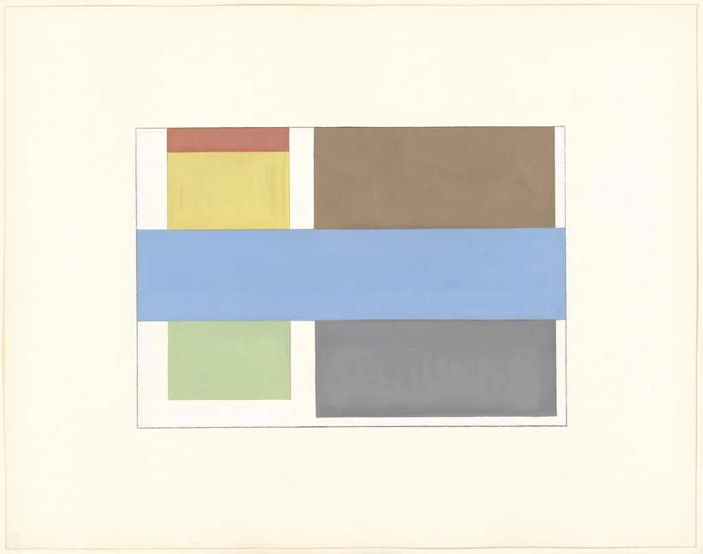 Untitled, by David Novros, oil, 1973