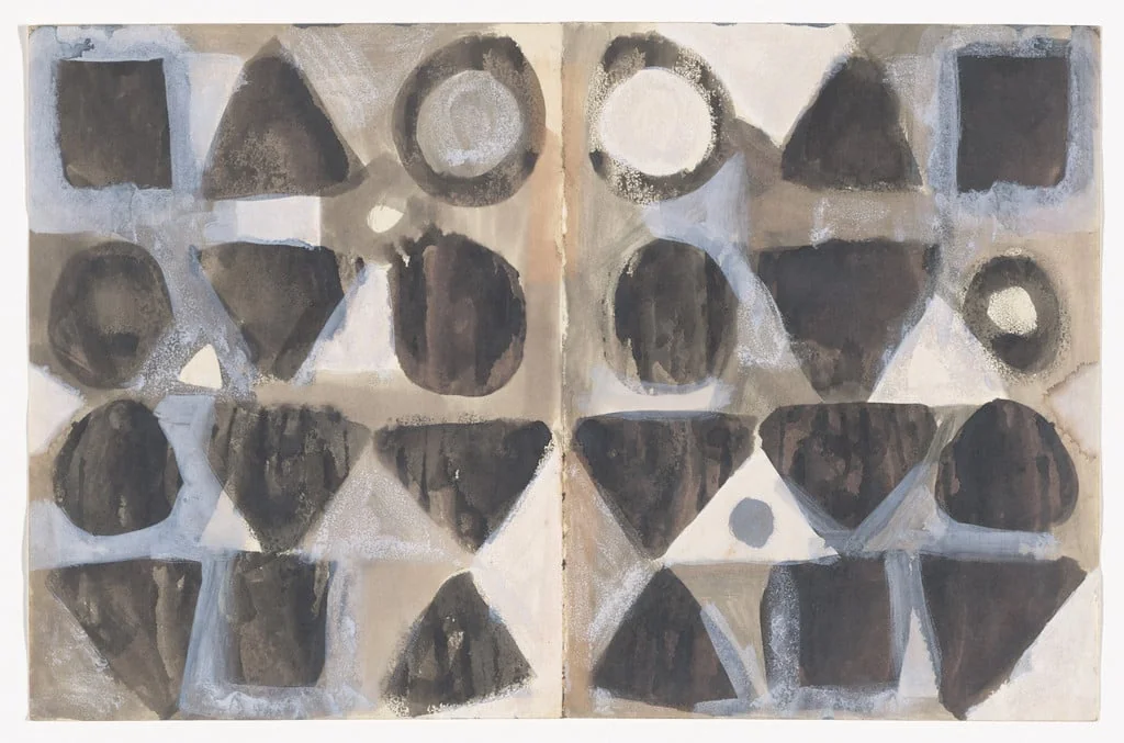Untitled, by Ray Yoshida, gouache, 1979