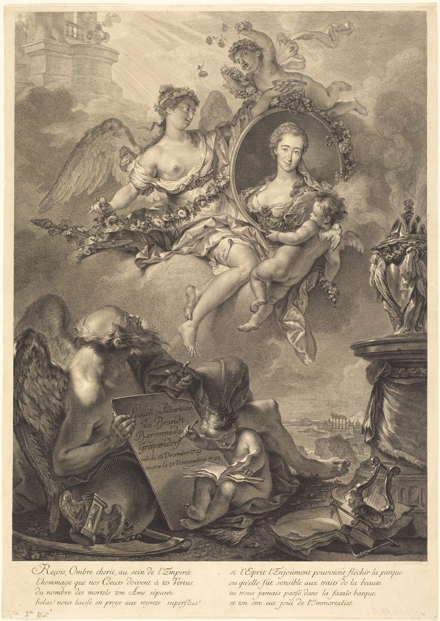 Louise Albertine de Brandt, Baroness von Grapendorf