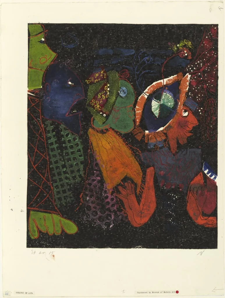 Untitled, by Rolf Nesch, 1948