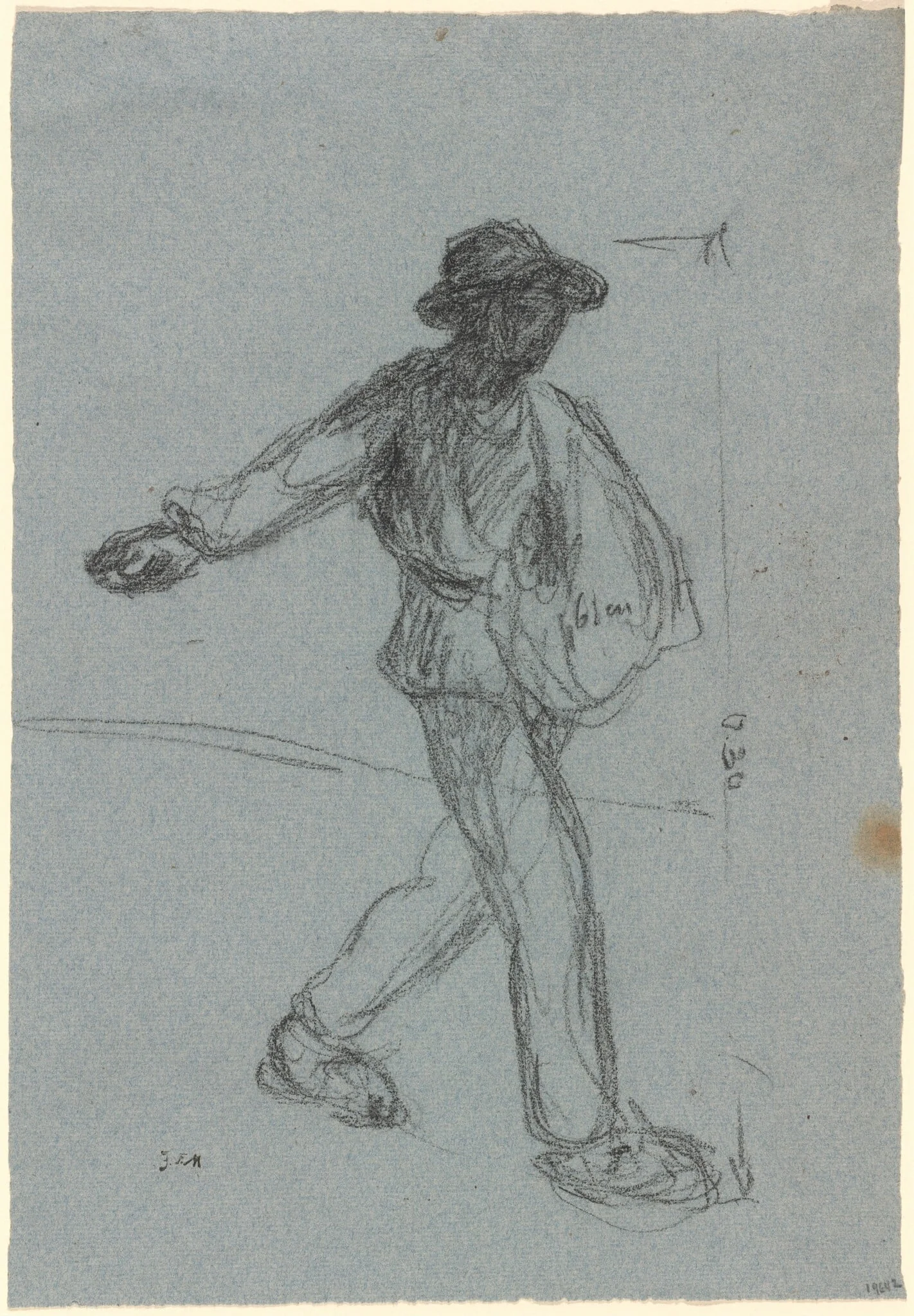 The Sower, by Jean François Millet, chalk, 1844