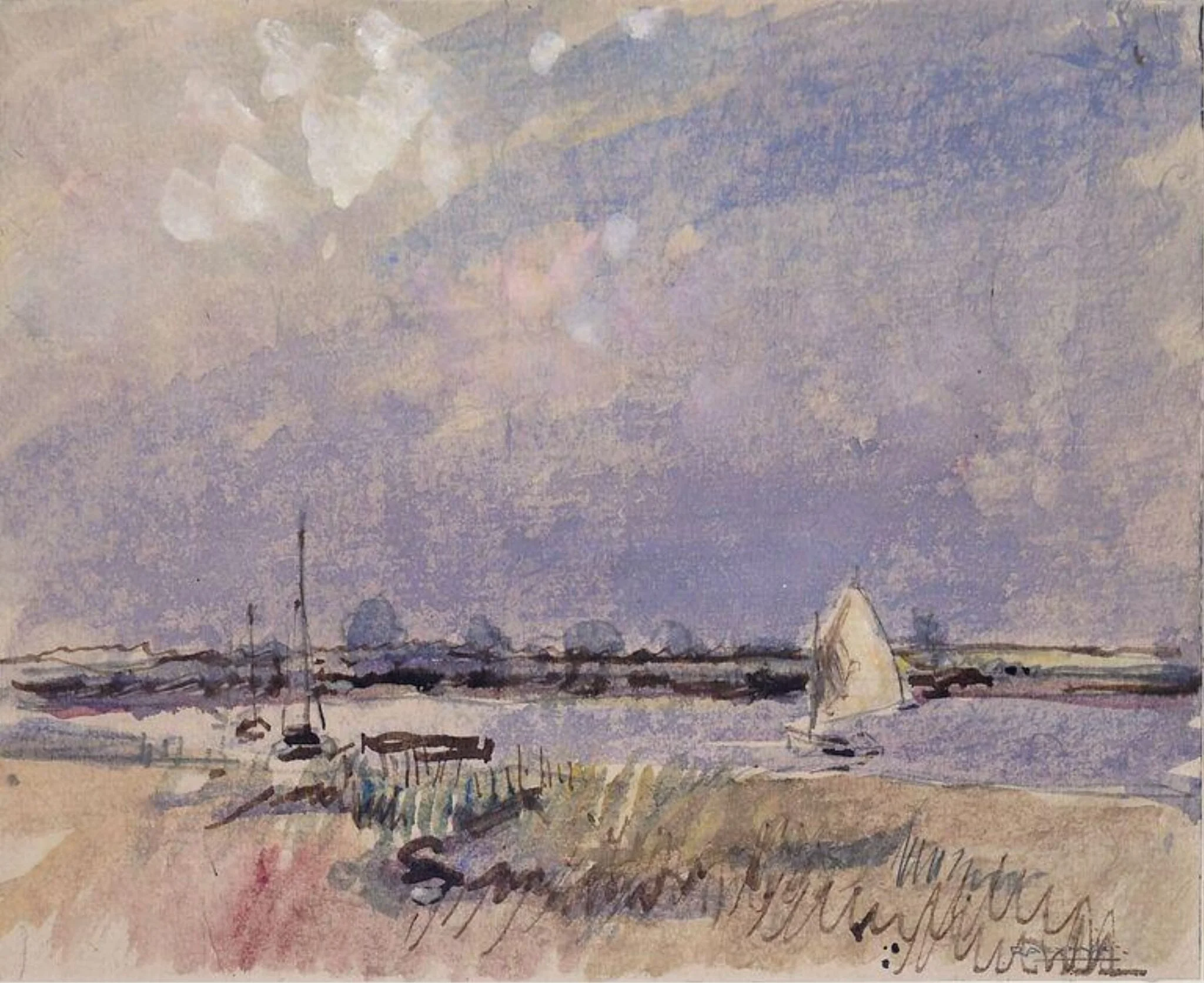 Passing Sunshine, by Robert Graham Dryden Alexander, watercolor, 1911