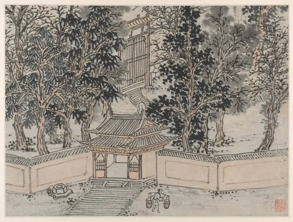 Tiger-Flight Spring at the Back Gate, from Twelve Views of Tiger Hill, Suzhou
