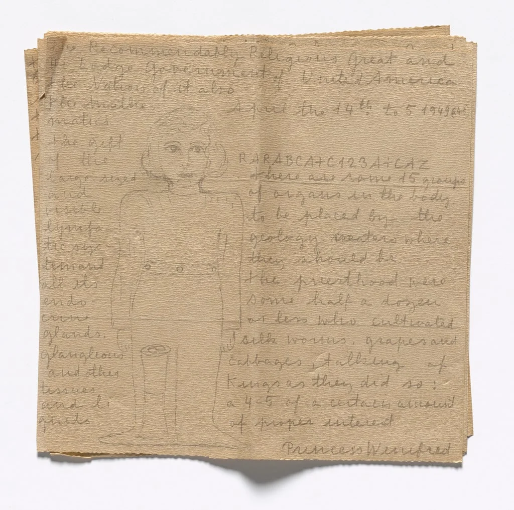 Untitled, by Princess Winifred, ink, 1968