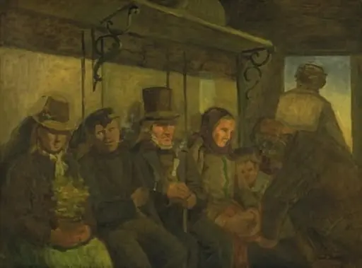 Travellers in a Third Class Compartment