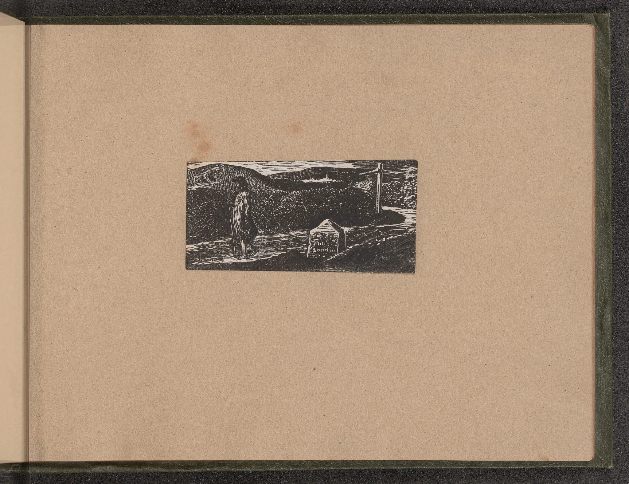 Colinet's Journey, by William Blake, ink, 1821