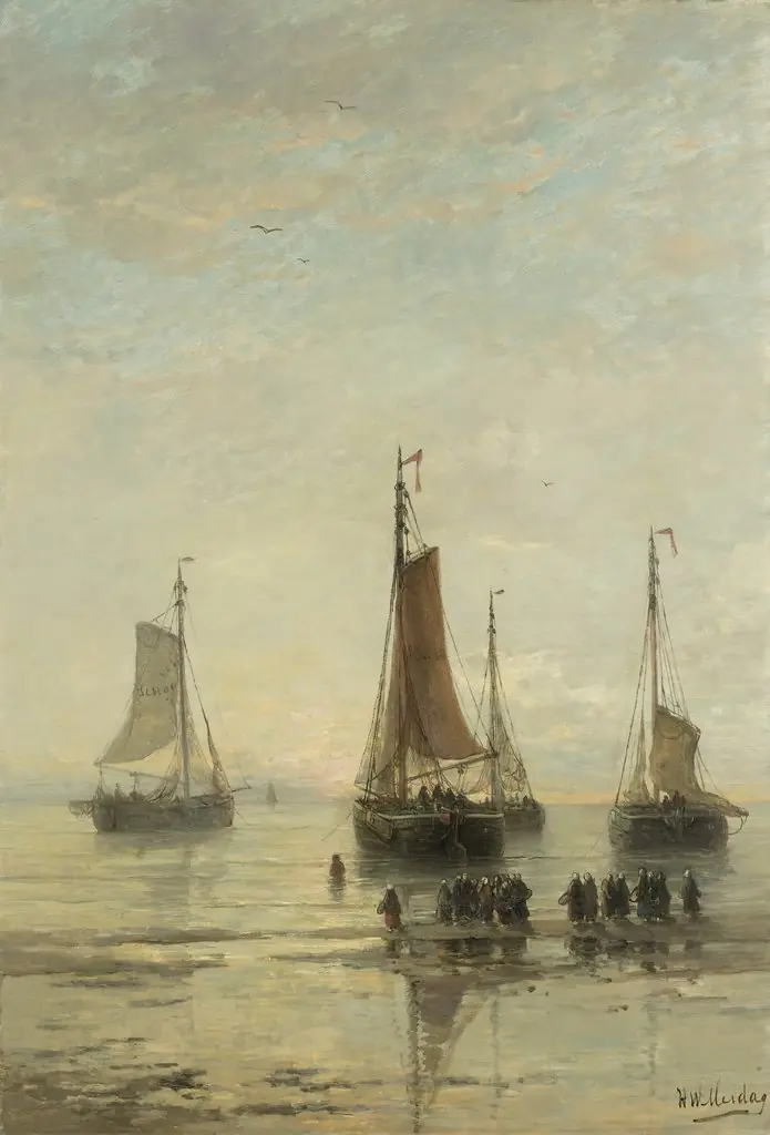Fishing Boats from Scheveningen Anchored