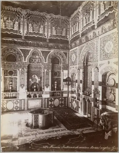 Damas. Intérieur de Maison. Consul Anglais (Syrie)